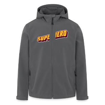 super-héros - Veste softshell homme en polyester recyclé Stanley/Stella - charbon - Devant - AI Model Male 185 light (185cm)