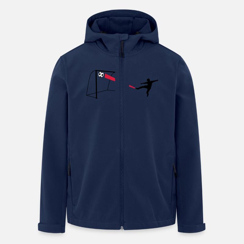 fussballtor - Recycelte Männer Softshell-Jacke von Stanley/Stella - Navy