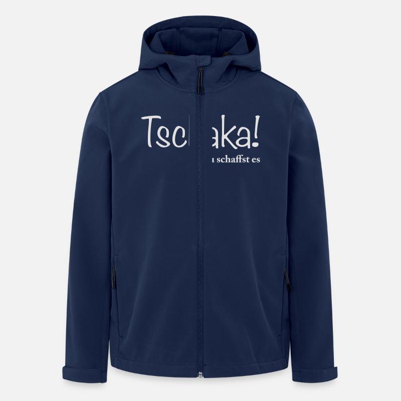 tschakka du schaffst es w - Recycelte Männer Softshell-Jacke von Stanley/Stella - Navy