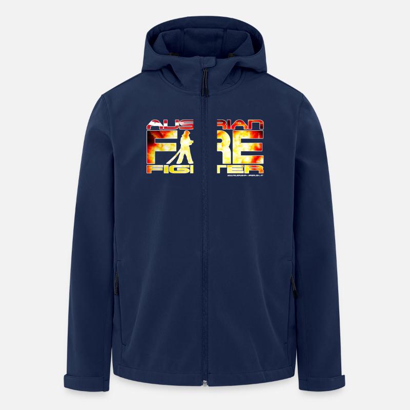 austrian firefighter - Recycelte Männer Softshell-Jacke von Stanley/Stella - Navy