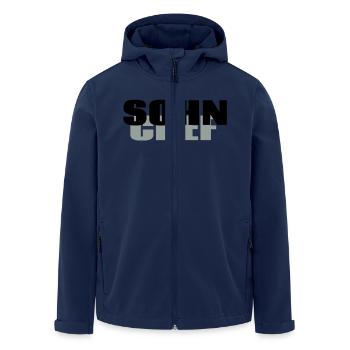Sohn Chef - Recycelte Männer Softshell-Jacke von Stanley/Stella - Navy - Vorne - AI Model Male 185 light (185cm)