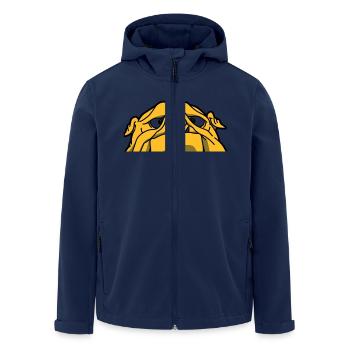 Un bouledogue anglais - Veste softshell homme en polyester recyclé Stanley/Stella - marine - Devant - AI Model Male 185 light (185cm)