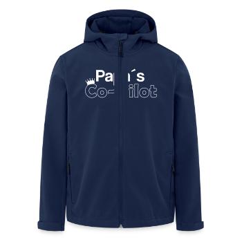 Auto - Papa's co Pilot - Recycelte Männer Softshell-Jacke von Stanley/Stella - Navy - Vorne - AI Model Male 185 light (185cm)