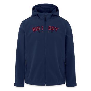 Fête des pères logo Big Daddy héros papa Vater - Veste softshell homme en polyester recyclé Stanley/Stella - marine - Devant - AI Model Male 185 light (185cm)