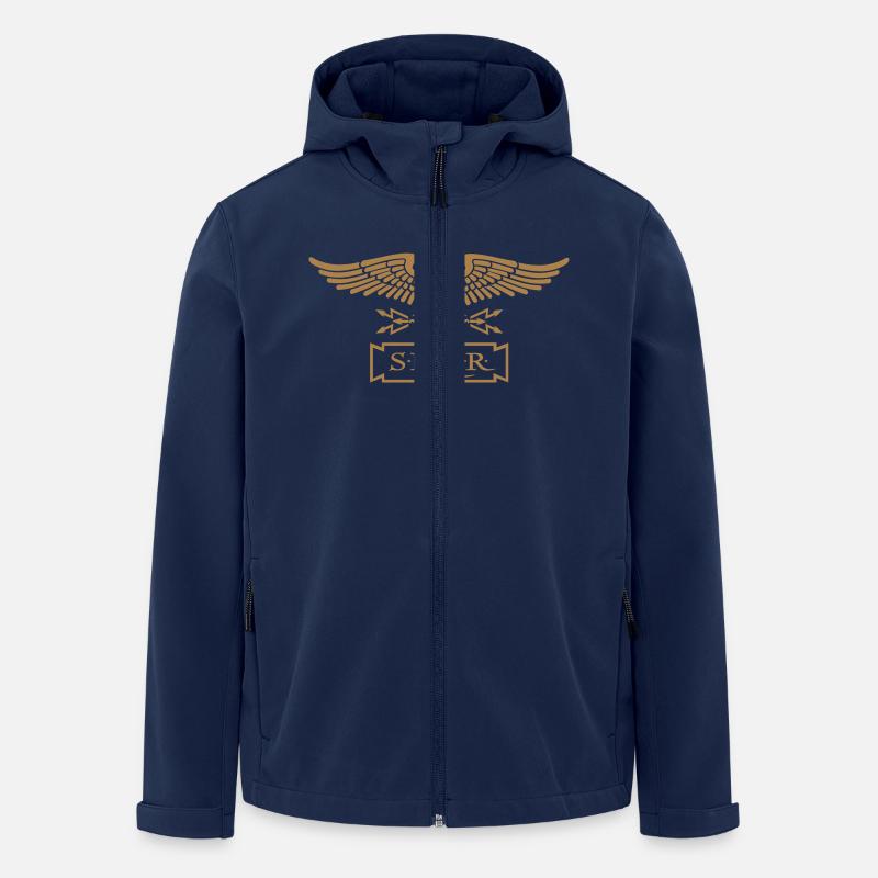 AQUILA ROMAN EAGLE - Recycelte Männer Softshell-Jacke von Stanley/Stella - Navy
