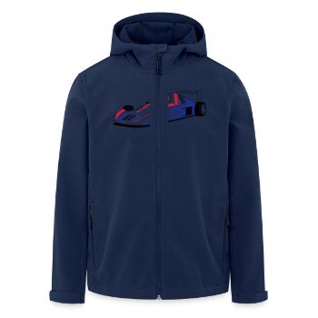 Rennauto - - Recycelte Männer Softshell-Jacke von Stanley/Stella - Navy - Vorne - AI Model Male 185 light (185cm)