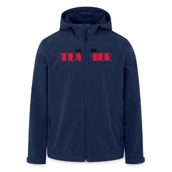 Awesome teacher - Recycelte Männer Softshell-Jacke von Stanley/Stella - Navy - Vorne - AI Model Male 185 light (185cm)