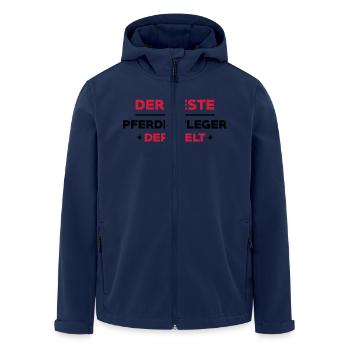 Pferdepfleger Stallknechtin Pferd Pferde Tier - Recycelte Männer Softshell-Jacke von Stanley/Stella - Navy - Vorne - AI Model Male 185 light (185cm)