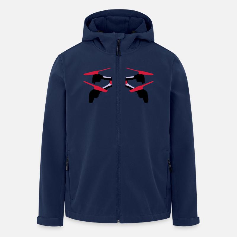 Drone - Veste softshell homme en polyester recyclé Stanley/Stella - marine