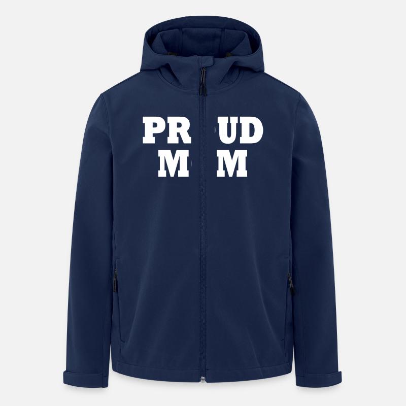 Proud mom - Veste softshell homme en polyester recyclé Stanley/Stella - marine