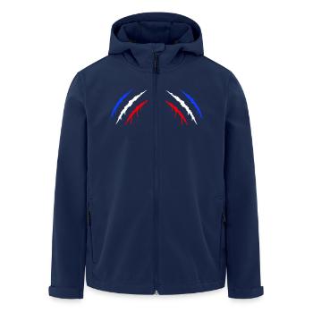 Claws France 2 - Men’s Recycled Softshell Jacket by Stanley/Stella - navy - Front - AI Model Male 185 light (185cm)