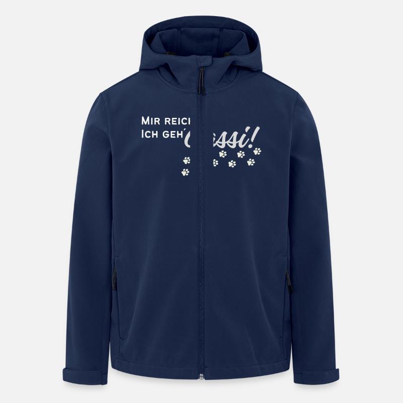 Gassi gehen - Recycelte Männer Softshell-Jacke von Stanley/Stella - Navy