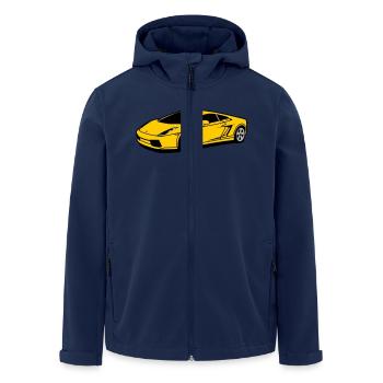 lambo - Recycelte Männer Softshell-Jacke von Stanley/Stella - Navy - Vorne - AI Model Male 185 light (185cm)