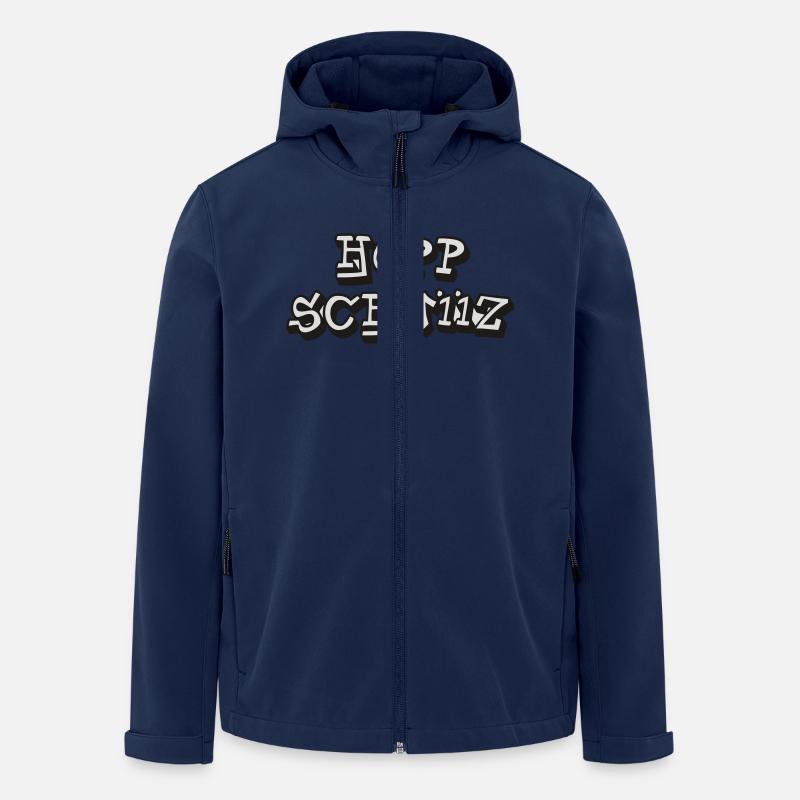 Hopp Schwiiz II - Recycelte Männer Softshell-Jacke von Stanley/Stella - Navy