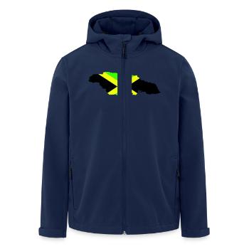 Jamaïque - Veste softshell homme en polyester recyclé Stanley/Stella - marine - Devant - AI Model Male 185 light (185cm)