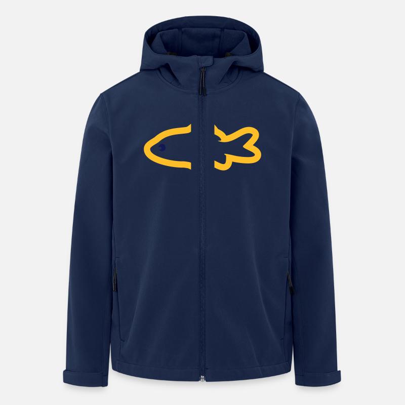 Goldfisch - Recycelte Männer Softshell-Jacke von Stanley/Stella - Navy