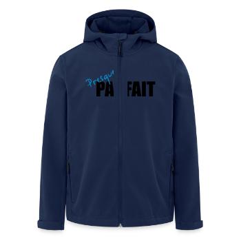 perfect - Men’s Recycled Softshell Jacket by Stanley/Stella - navy - Front - AI Model Male 185 light (185cm)