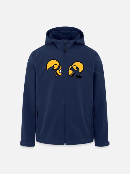 Krebs (3c) - Recycelte Männer Softshell-Jacke von Stanley/Stella - Navy