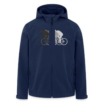 rennrad racing wheel vélo - Recycelte Männer Softshell-Jacke von Stanley/Stella - Navy - Vorne - AI Model Male 185 light (185cm)
