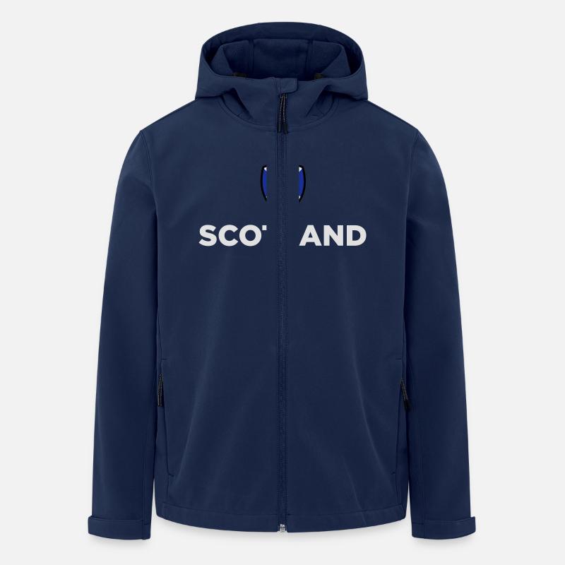 Nationalflagge von Schottland - Recycelte Männer Softshell-Jacke von Stanley/Stella - Navy