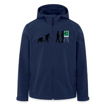 Evolution Trainer 12_2017 - Recycelte Männer Softshell-Jacke von Stanley/Stella - Navy - Vorne - AI Model Male 185 light (185cm)