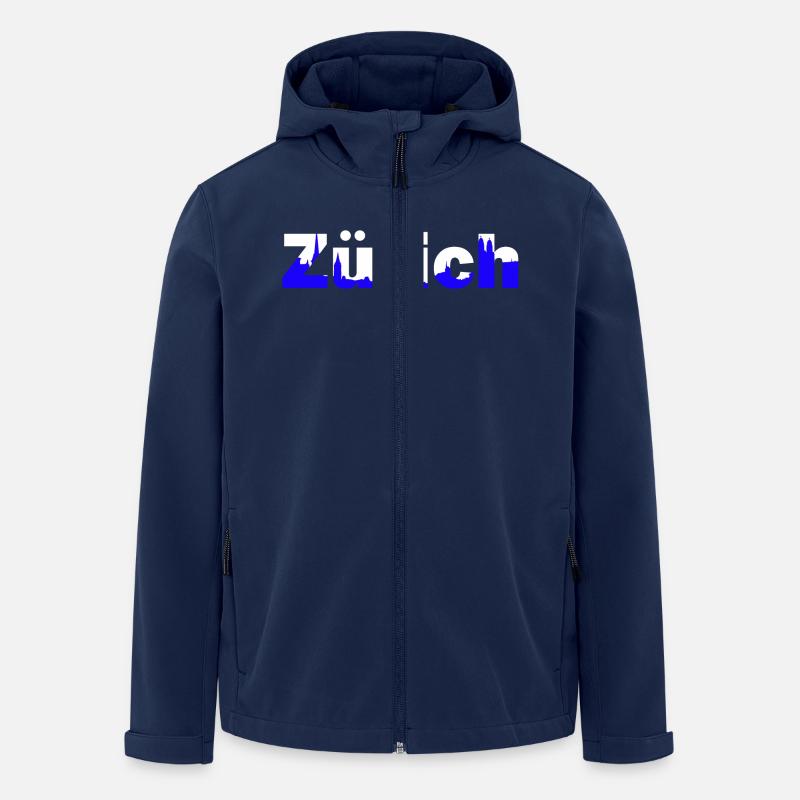 zürich - Recycelte Männer Softshell-Jacke von Stanley/Stella - Navy