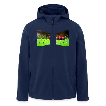 SNOOKER - maximum break - Men’s Recycled Softshell Jacket by Stanley/Stella - navy - Front - AI Model Male 185 light (185cm)