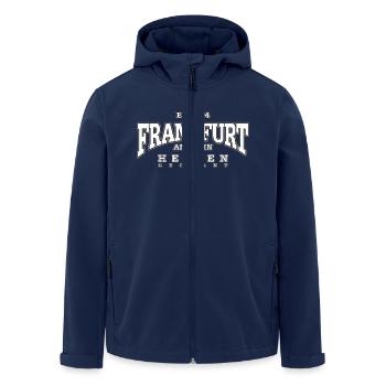 Francfort-sur-le-Main (blanc) - Veste softshell homme en polyester recyclé Stanley/Stella - marine - Devant - AI Model Male 185 light (185cm)