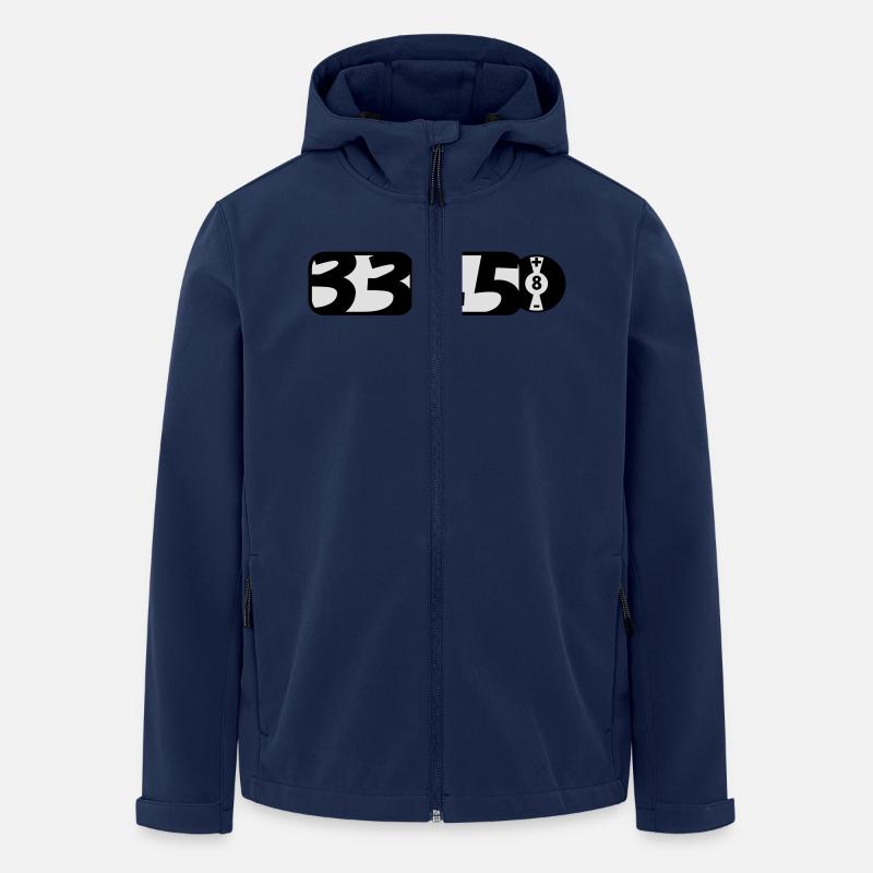 Vinyl Artwork 33 45 Schallplatte - Recycelte Männer Softshell-Jacke von Stanley/Stella - Navy