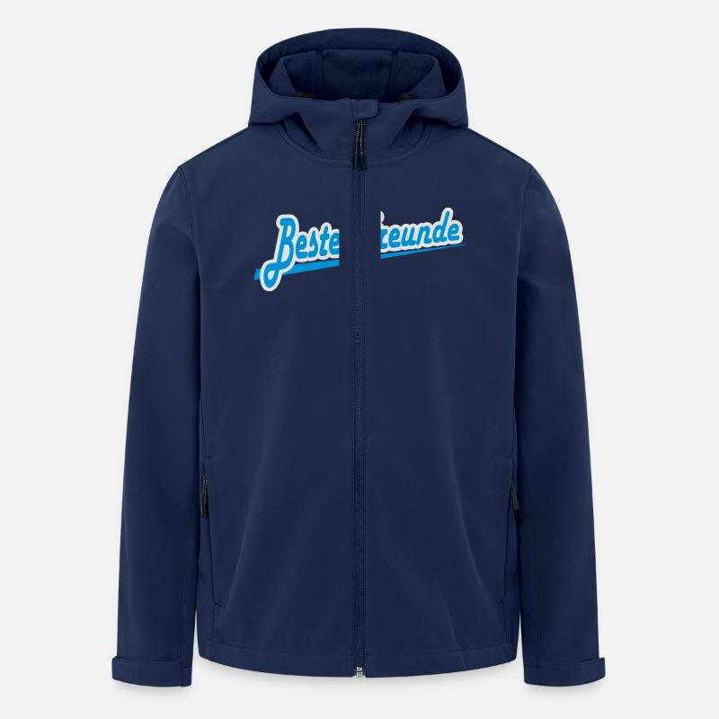 Beste Freunde - Recycelte Männer Softshell-Jacke von Stanley/Stella - Navy