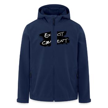Explicit Content - Recycelte Männer Softshell-Jacke von Stanley/Stella - Navy - Vorne - AI Model Male 185 light (185cm)