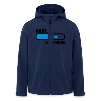 Baby loading - Men’s Recycled Softshell Jacket by Stanley/Stella - navy - Front - AI Model Male 185 light (185cm)