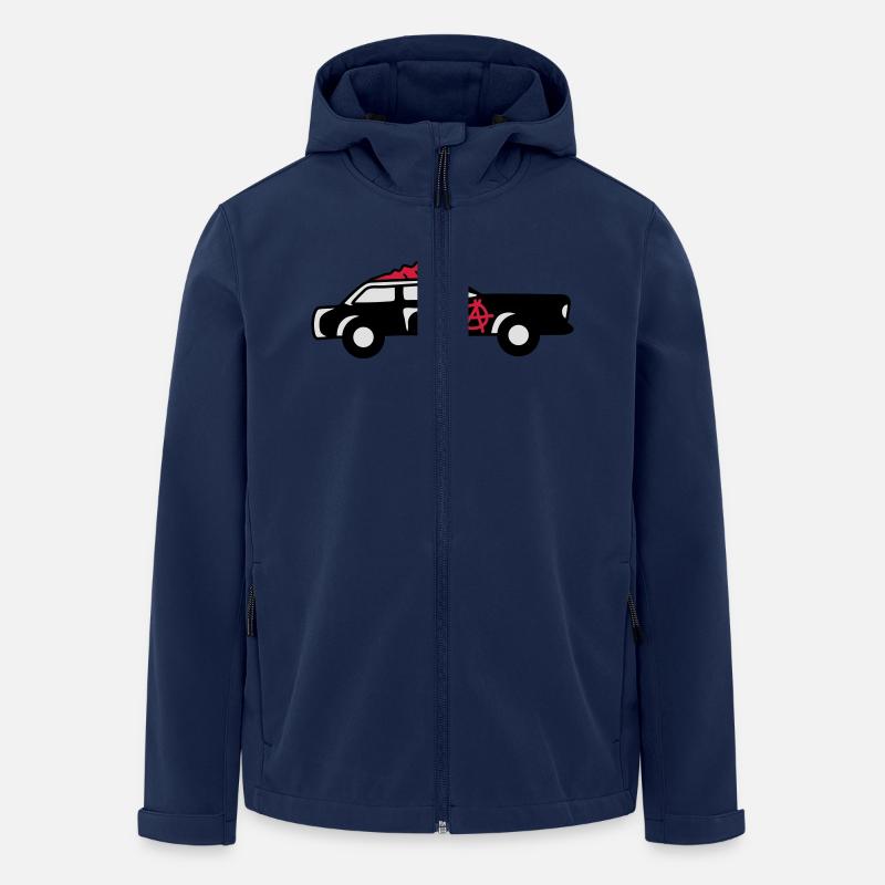 Punk Car - Recycelte Männer Softshell-Jacke von Stanley/Stella - Navy