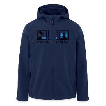 nager - Veste softshell homme en polyester recyclé Stanley/Stella - marine - Devant - AI Model Male 185 light (185cm)