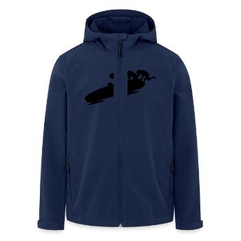 Bob - Recycelte Männer Softshell-Jacke von Stanley/Stella - Navy - Vorne - AI Model Male 185 light (185cm)