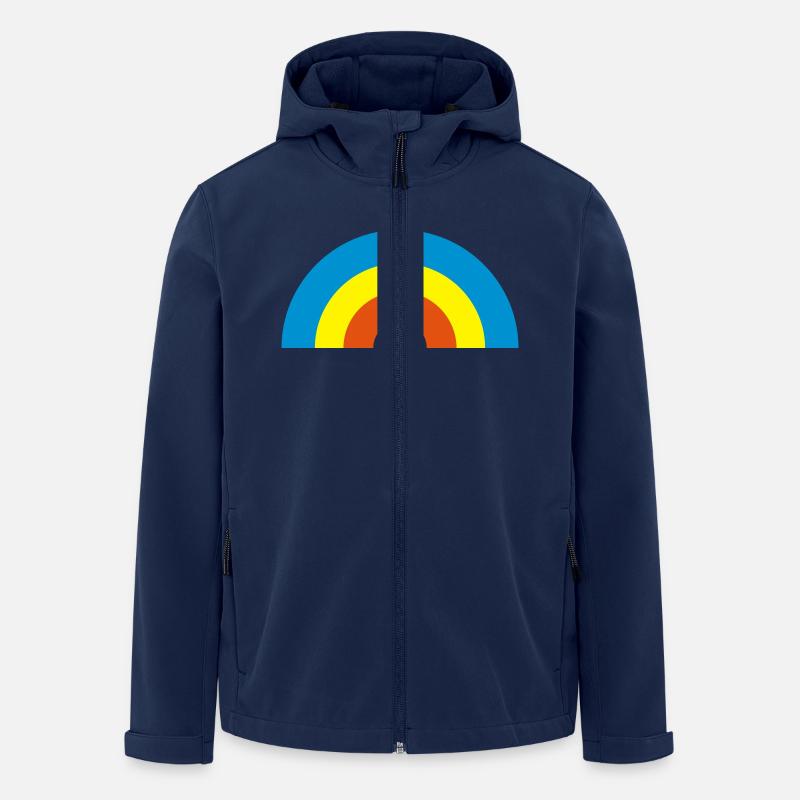 Regenbogen - Recycelte Männer Softshell-Jacke von Stanley/Stella - Navy