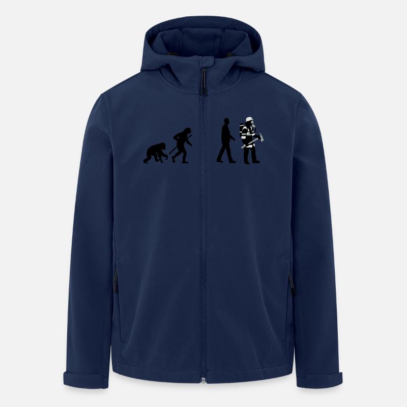 evolution_feuerwehrmann_012015_c_3c - Recycelte Männer Softshell-Jacke von Stanley/Stella - Navy