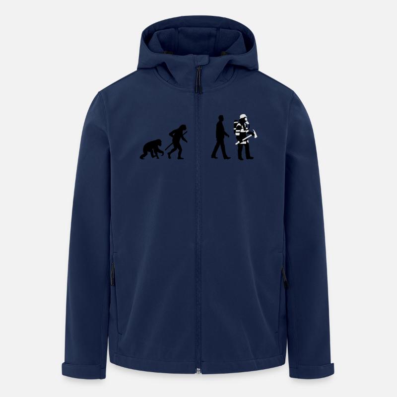 evolution_feuerwehrmann_012015_a_2c - Recycelte Männer Softshell-Jacke von Stanley/Stella - Navy