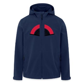 Fan - Men’s Recycled Softshell Jacket by Stanley/Stella - navy - Front - AI Model Male 185 light (185cm)