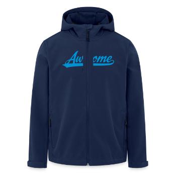 Awesome Since (MM.DD.YYYY) - Veste softshell homme en polyester recyclé Stanley/Stella - marine - Devant - AI Model Male 185 light (185cm)