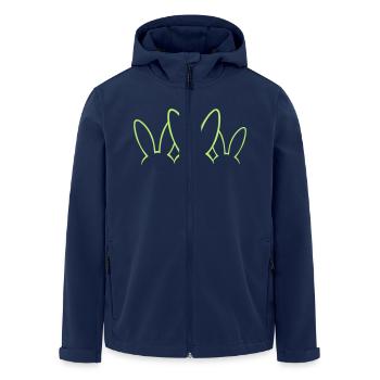 Ostern - Hasen Ohren - Recycelte Männer Softshell-Jacke von Stanley/Stella - Navy - Vorne - AI Model Male 185 light (185cm)