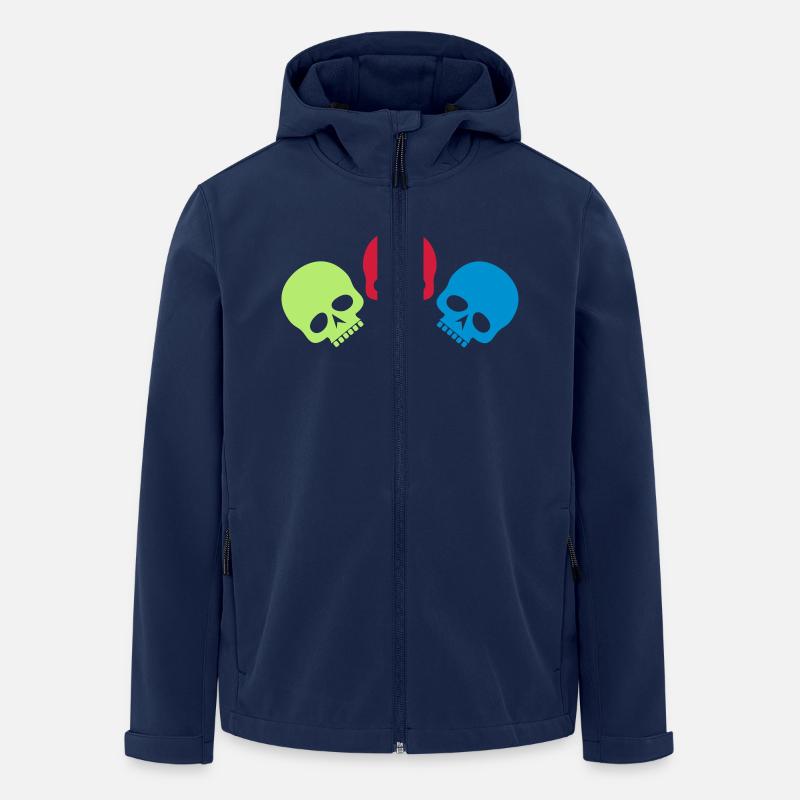 Drei Totenköpfe - Recycelte Männer Softshell-Jacke von Stanley/Stella - Navy