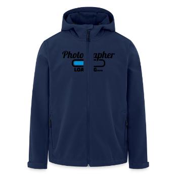 Photographe - Veste softshell homme en polyester recyclé Stanley/Stella - marine - Devant - AI Model Male 185 light (185cm)