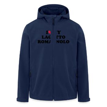 Lagotto Romagnolo - Men’s Recycled Softshell Jacket by Stanley/Stella - navy - Front - AI Model Male 185 light (185cm)