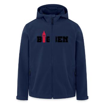 big_ben_02 - Men’s Recycled Softshell Jacket by Stanley/Stella - navy - Front - AI Model Male 185 light (185cm)