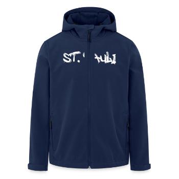 St. Pauli Hamburg - Men’s Recycled Softshell Jacket by Stanley/Stella - navy - Front - AI Model Male 185 light (185cm)
