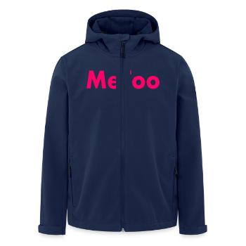 Metoo - Men’s Recycled Softshell Jacket by Stanley/Stella - navy - Front - AI Model Male 185 light (185cm)