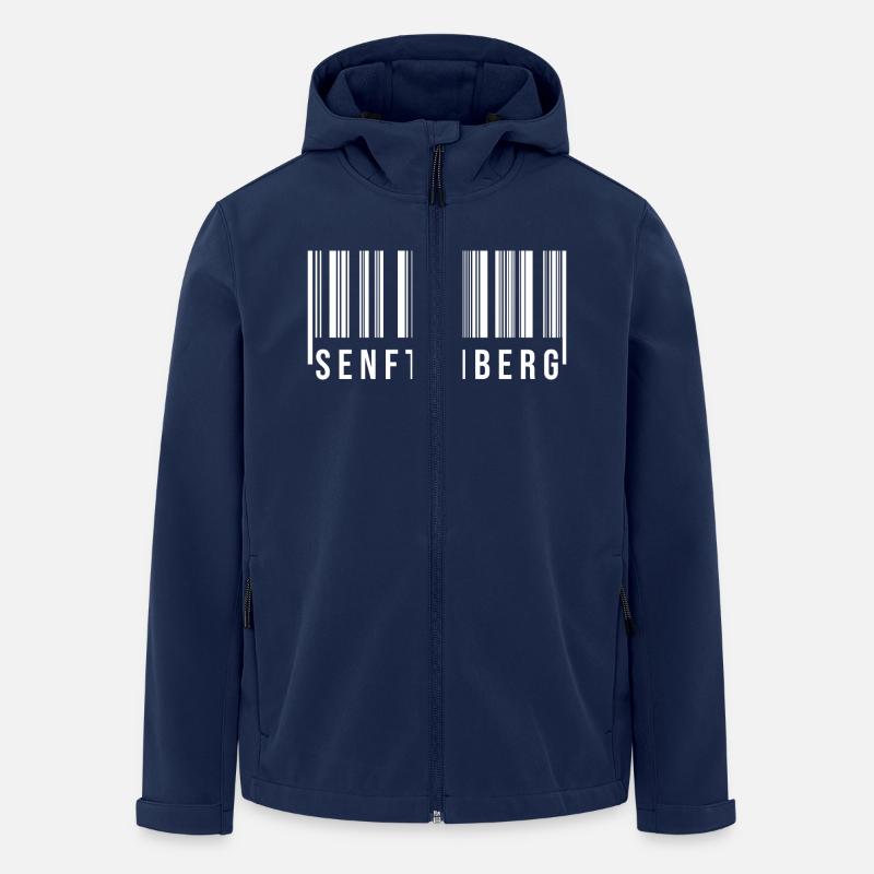 Senftenberg Strichcode - Recycelte Männer Softshell-Jacke von Stanley/Stella - Navy