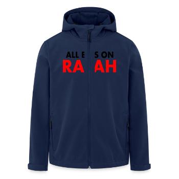 all eyes on rafah - Veste softshell homme en polyester recyclé Stanley/Stella - marine - Devant - AI Model Male 185 light (185cm)
