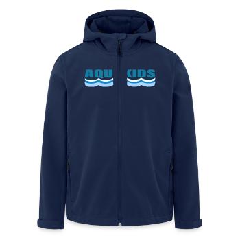 AQUAKIDS - Men’s Recycled Softshell Jacket by Stanley/Stella - navy - Front - AI Model Male 185 light (185cm)